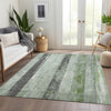 Piper Looms Chantille Stripes ACN1868 Aloe Machine Washable Area Rug Lifestyle Image Feature