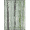 Piper Looms Chantille Stripes ACN1868 Aloe Machine Washable Area Rug main image