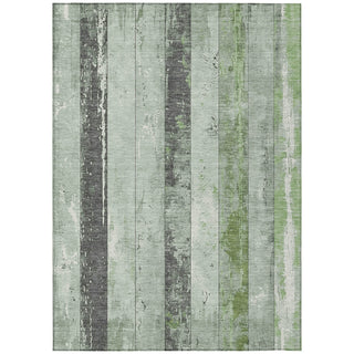 Piper Looms Chantille Stripes ACN1868 Aloe Machine Washable Area Rug main image