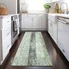 Piper Looms Chantille Stripes ACN1868 Aloe Machine Washable Area Rug Runner Lifestyle Image Feature