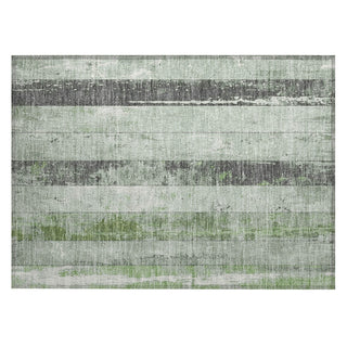Piper Looms Chantille Stripes ACN1868 Aloe Machine Washable Area Rug Scatter Main Image