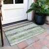 Piper Looms Chantille Stripes ACN1868 Aloe Machine Washable Area Rug Scatter Outdoor Lifestyle Image Feature