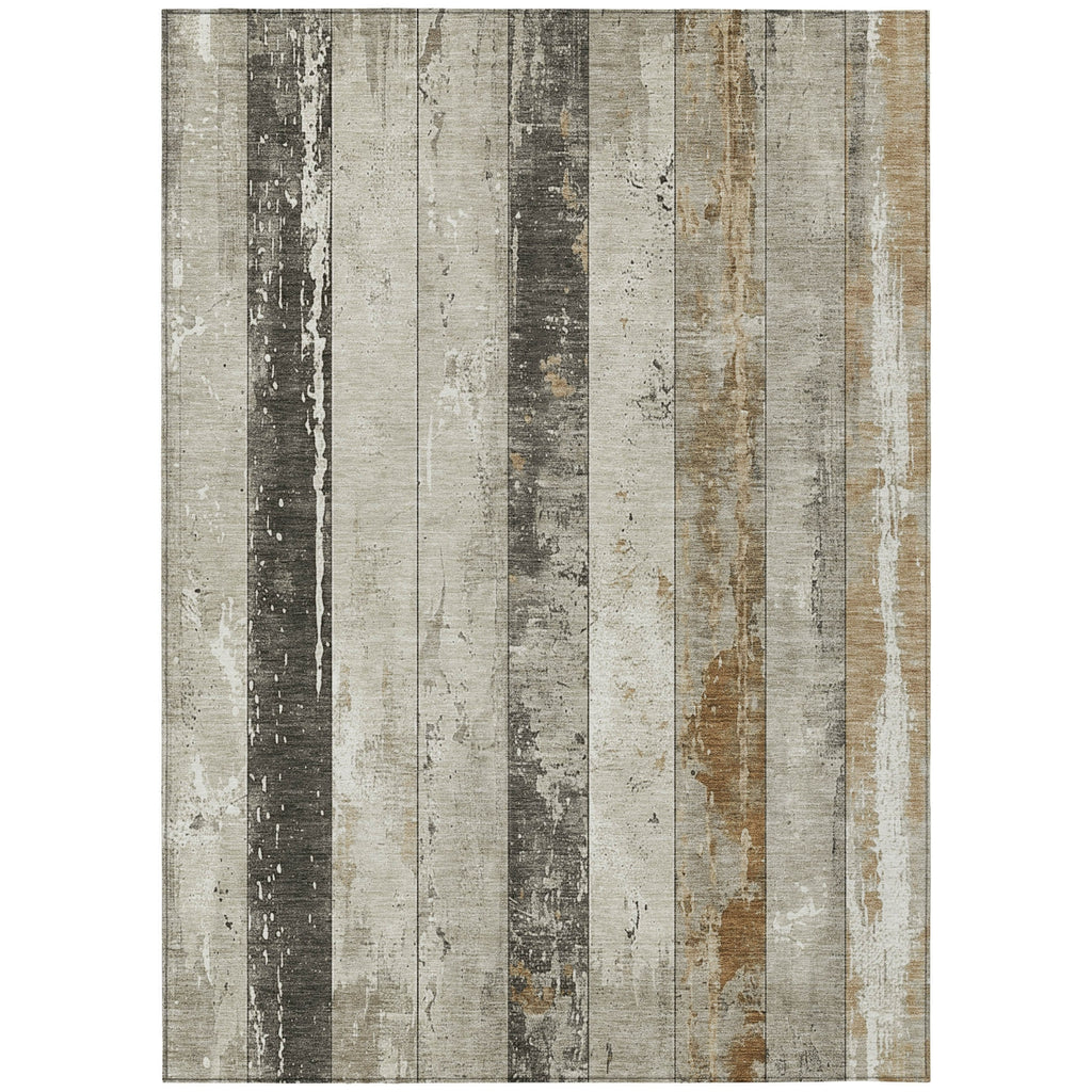 Piper Looms Chantille Stripes ACN1868 Beige Machine Washable Area Rug main image