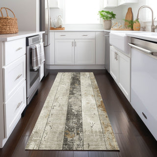 Piper Looms Chantille Stripes ACN1868 Beige Machine Washable Area Rug Runner Lifestyle Image Feature