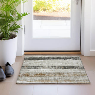 Piper Looms Chantille Stripes ACN1868 Beige Machine Washable Area Rug Scatter Lifestyle Image Feature