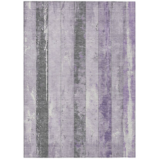 Piper Looms Chantille Stripes ACN1868 Lavender Machine Washable Area Rug main image