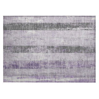 Piper Looms Chantille Stripes ACN1868 Lavender Machine Washable Area Rug Scatter Main Image