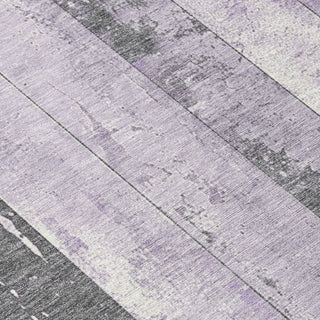Piper Looms Chantille Stripes ACN1868 Lavender Machine Washable Area Rug Swatch Image