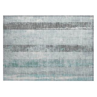 Piper Looms Chantille Stripes ACN1868 Seafoam Machine Washable Area Rug Scatter Main Image