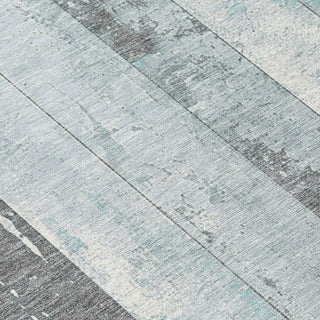 Piper Looms Chantille Stripes ACN1868 Seafoam Machine Washable Area Rug Swatch Image