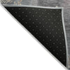 Piper Looms Chantille Floral ACN1869 Gray Machine Washable Area Rug Backing Image