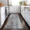 Piper Looms Chantille Floral ACN1869 Gray Machine Washable Area Rug Runner Lifestyle Image Feature