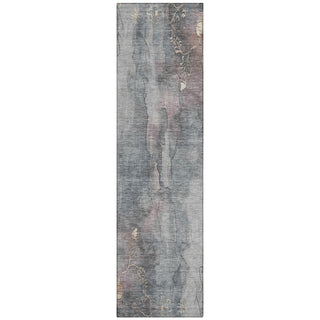 Piper Looms Chantille Floral ACN1869 Gray Machine Washable Area Rug Runner Main Image