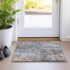 Piper Looms Chantille Floral ACN1869 Gray Machine Washable Area Rug Scatter Lifestyle Image Feature