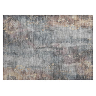 Piper Looms Chantille Floral ACN1869 Gray Machine Washable Area Rug Scatter Main Image