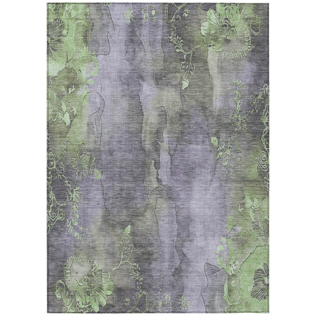 Piper Looms Chantille Floral ACN1869 Lavender Machine Washable Area Rug main image