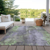 Piper Looms Chantille Floral ACN1869 Lavender Machine Washable Area Rug Outdoor Lifestyle Image Feature