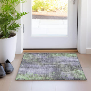 Piper Looms Chantille Floral ACN1869 Lavender Machine Washable Area Rug Scatter Lifestyle Image Feature