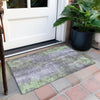 Piper Looms Chantille Floral ACN1869 Lavender Machine Washable Area Rug Scatter Outdoor Lifestyle Image Feature