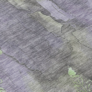 Piper Looms Chantille Floral ACN1869 Lavender Machine Washable Area Rug Swatch Image