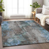 Piper Looms Chantille Floral ACN1869 Taupe Machine Washable Area Rug Lifestyle Image Feature