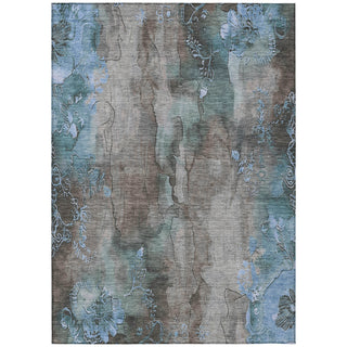 Piper Looms Chantille Floral ACN1869 Taupe Machine Washable Area Rug main image