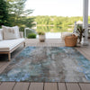 Piper Looms Chantille Floral ACN1869 Taupe Machine Washable Area Rug Outdoor Lifestyle Image Feature