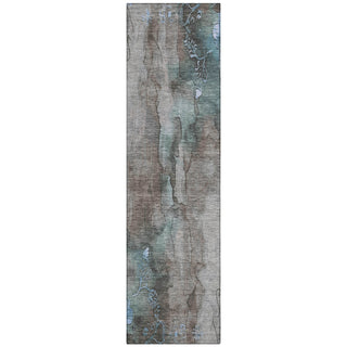 Piper Looms Chantille Floral ACN1869 Taupe Machine Washable Area Rug Runner Main Image
