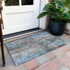 Piper Looms Chantille Floral ACN1869 Taupe Machine Washable Area Rug Scatter Outdoor Lifestyle Image Feature