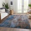 Piper Looms Chantille Abstract ACN1870 Brown Machine Washable Area Rug Lifestyle Image Feature
