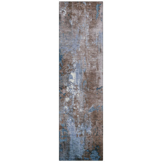 Piper Looms Chantille Abstract ACN1870 Brown Machine Washable Area Rug Runner Main Image