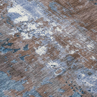Piper Looms Chantille Abstract ACN1870 Brown Machine Washable Area Rug Swatch Image