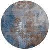 Piper Looms Chantille Abstract ACN1870 Coffee Machine Washable Area Rug Round Main Image