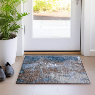 Piper Looms Chantille Abstract ACN1870 Coffee Machine Washable Area Rug Scatter Lifestyle Image Feature