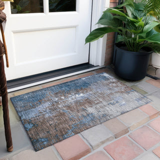 Piper Looms Chantille Abstract ACN1870 Coffee Machine Washable Area Rug Scatter Outdoor Lifestyle Image Feature