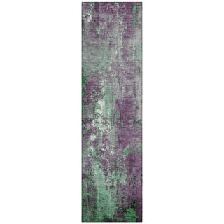 Piper Looms Chantille Abstract ACN1870 Emerald Machine Washable Area Rug Runner Main Image