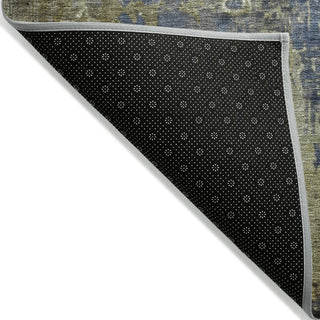Piper Looms Chantille Abstract ACN1870 Khaki Machine Washable Area Rug Backing Image