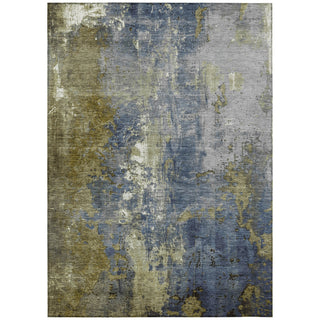 Piper Looms Chantille Abstract ACN1870 Khaki Machine Washable Area Rug main image