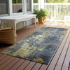 Piper Looms Chantille Abstract ACN1870 Khaki Machine Washable Area Rug Runner Outdoor Lifestyle Image Feature