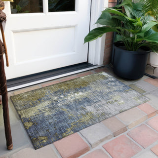 Piper Looms Chantille Abstract ACN1870 Khaki Machine Washable Area Rug Scatter Outdoor Lifestyle Image Feature