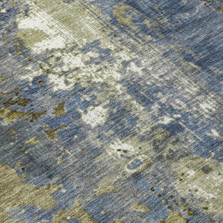 Piper Looms Chantille Abstract ACN1870 Khaki Machine Washable Area Rug Swatch Image