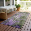 Piper Looms Chantille Abstract ACN1870 Olive Machine Washable Area Rug Runner Outdoor Lifestyle Image Feature
