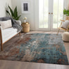 Piper Looms Chantille Abstract ACN1870 Paprika Machine Washable Area Rug Lifestyle Image Feature