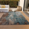 Piper Looms Chantille Abstract ACN1870 Paprika Machine Washable Area Rug Outdoor Lifestyle Image Feature
