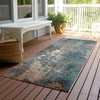 Piper Looms Chantille Abstract ACN1870 Paprika Machine Washable Area Rug Runner Outdoor Lifestyle Image Feature