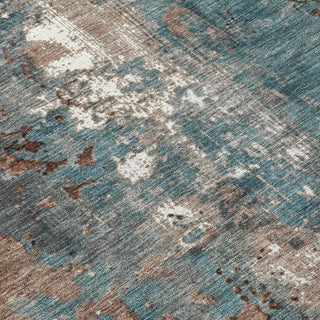Piper Looms Chantille Abstract ACN1870 Paprika Machine Washable Area Rug Swatch Image