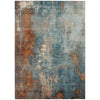 Piper Looms Chantille Abstract ACN1870 Teal Machine Washable Area Rug main image