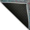 Piper Looms Chantille Abstract ACN1870 Turquoise Machine Washable Area Rug Backing Image