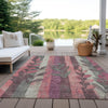 Piper Looms Chantille Floral ACN1871 Blush Machine Washable Area Rug Outdoor Lifestyle Image Feature