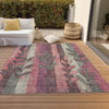 Piper Looms Chantille Floral ACN1871 Blush Machine Washable Area Rug Outdoor Lifestyle Image Feature